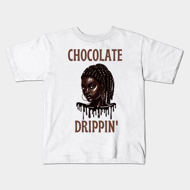 Chocolate Drippin' Kids T-Shirt by Graceful Designs